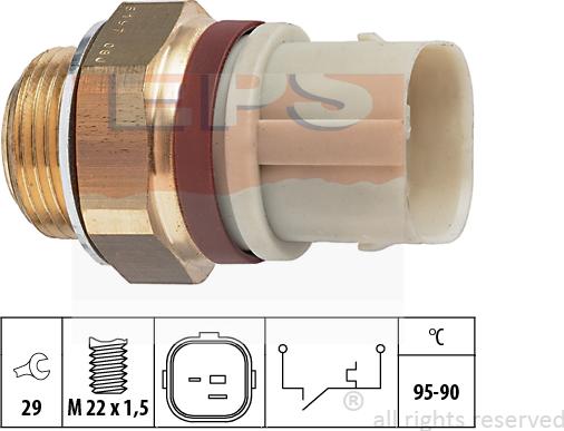 MDR EPS-1850 197 - Термовимикач, вентилятор радіатора / кондиціонера autozip.com.ua