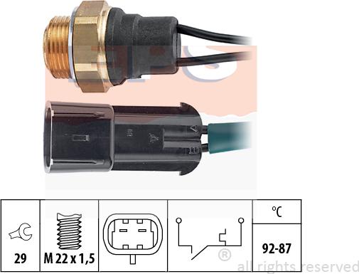 MDR EPS-1850 101 - Термовимикач, вентилятор радіатора / кондиціонера autozip.com.ua