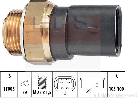 MDR EPS-1850 241 - Термовимикач, вентилятор радіатора / кондиціонера autozip.com.ua