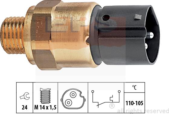 MDR EPS-1850 273 - Термовимикач, вентилятор радіатора / кондиціонера autozip.com.ua