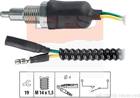 MDR EPS-1860 094 - Датчик, контактний перемикач, фара заднього ходу autozip.com.ua