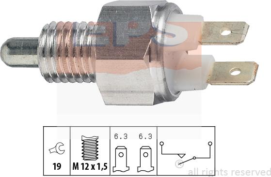 MDR EPS-1860 029 - Датчик, контактний перемикач, фара заднього ходу autozip.com.ua