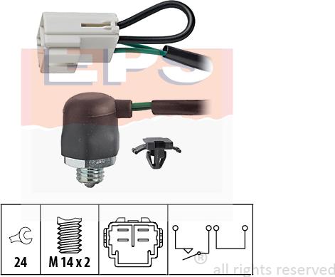MDR EPS-1860 144 - Датчик, контактний перемикач, фара заднього ходу autozip.com.ua