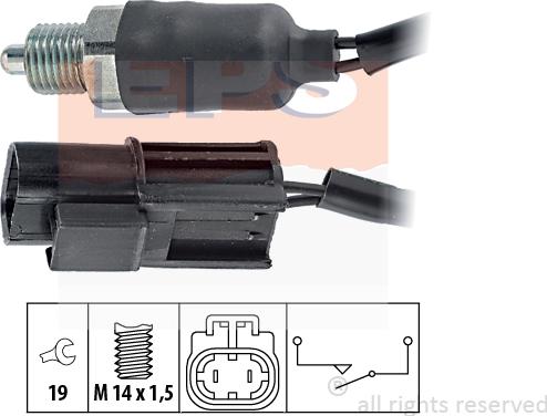 MDR EPS-1860 140 - Датчик, контактний перемикач, фара заднього ходу autozip.com.ua