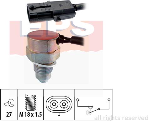 MDR EPS-1860 103 - Датчик, контактний перемикач, фара заднього ходу autozip.com.ua