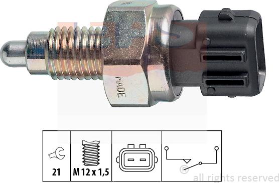 MDR EPS-1860 125 - Датчик, контактний перемикач, фара заднього ходу autozip.com.ua