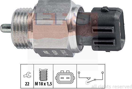 MDR EPS-1860 126 - Датчик, контактний перемикач, фара заднього ходу autozip.com.ua