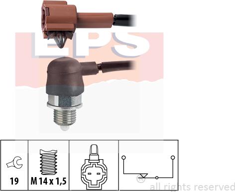 MDR EPS-1860 340 - Датчик, контактний перемикач, фара заднього ходу autozip.com.ua