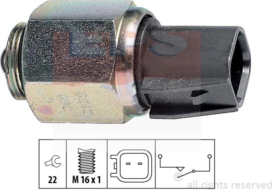 MDR EPS-1860 242 - Датчик, контактний перемикач, фара заднього ходу autozip.com.ua