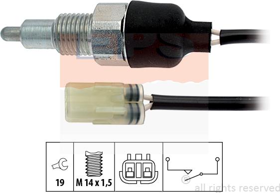 MDR EPS-1860 255 - Датчик, контактний перемикач, фара заднього ходу autozip.com.ua