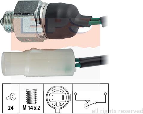 MDR EPS-1860 206 - Датчик, контактний перемикач, фара заднього ходу autozip.com.ua