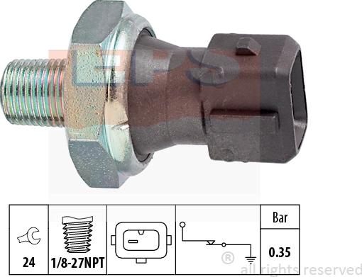 MDR EPS-1800 091 - Датчик, тиск масла autozip.com.ua