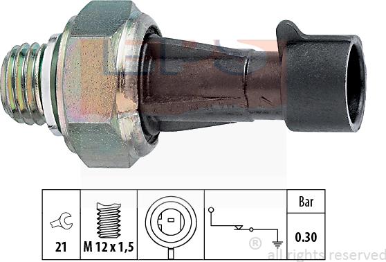 MDR EPS-1800 097 - Датчик, тиск масла autozip.com.ua