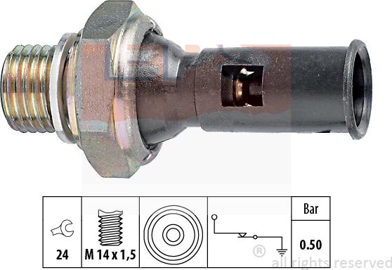 MDR EPS-1800 056 - Датчик, тиск масла autozip.com.ua