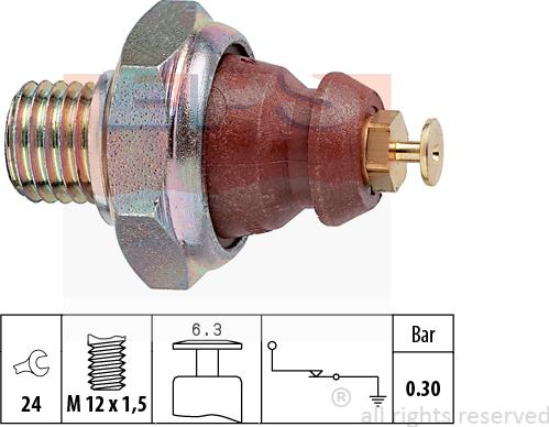 MDR EPS-1800 052 - Датчик, тиск масла autozip.com.ua