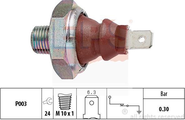 MDR EPS-1800 010 - Датчик, тиск масла autozip.com.ua