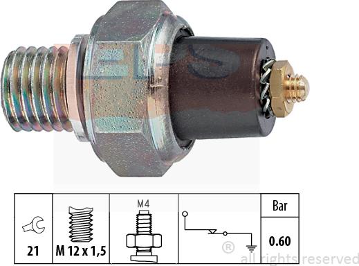 MDR EPS-1800 020 - Датчик, тиск масла autozip.com.ua