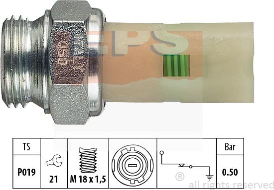 MDR EPS-1800 075 - Датчик, тиск масла autozip.com.ua