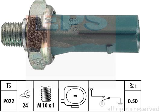 MDR EPS-1800 196 - Датчик, тиск масла autozip.com.ua