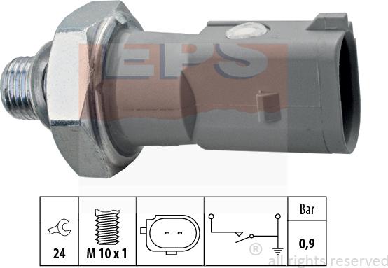 MDR EPS-1800 197 - Датчик, тиск масла autozip.com.ua
