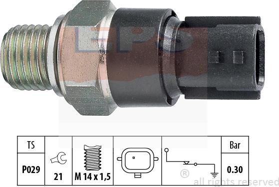 MDR EPS-1800 181 - Датчик, тиск масла autozip.com.ua