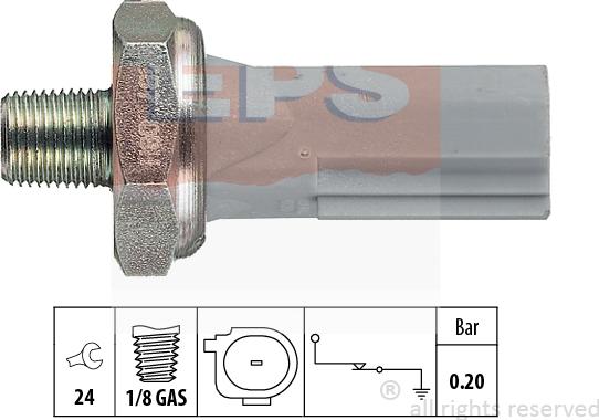 MDR EPS-1800 187 - Датчик, тиск масла autozip.com.ua