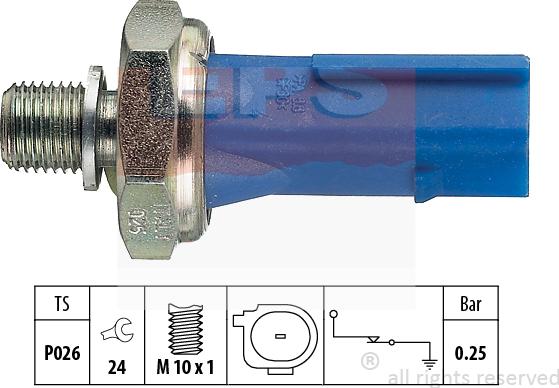 MDR EPS-1800 133 - Датчик, тиск масла autozip.com.ua