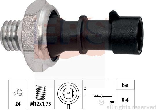 MDR EPS-1800 222 - Датчик, тиск масла autozip.com.ua