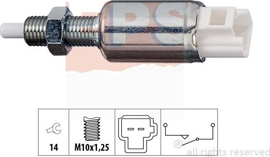 MDR EPS-1810 258 - Вимикач, привід зчеплення (управління двигуном) autozip.com.ua