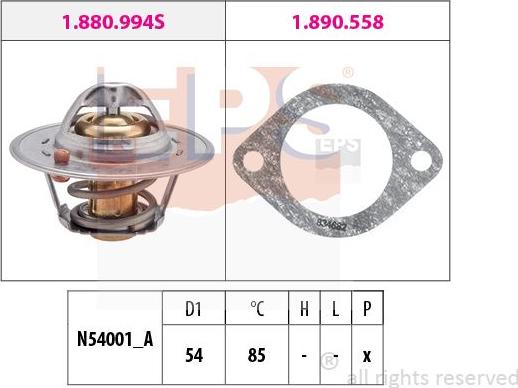 MDR EPS-1880 994 - Термостат, охолоджуюча рідина autozip.com.ua