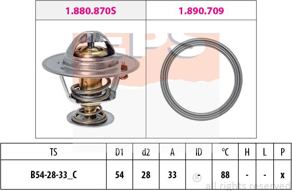 MDR EPS-1880 971 - Термостат, охолоджуюча рідина autozip.com.ua