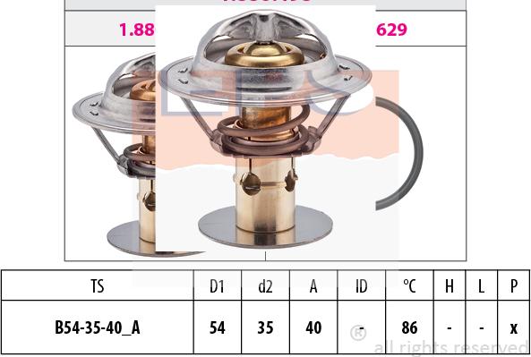 MDR EPS-1880 498S - Термостат, охолоджуюча рідина autozip.com.ua