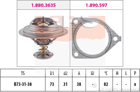 MDR EPS-1880 441 - Термостат, охолоджуюча рідина autozip.com.ua