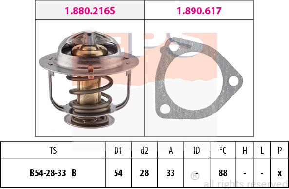 MDR EPS-1880 453 - Термостат, охолоджуюча рідина autozip.com.ua