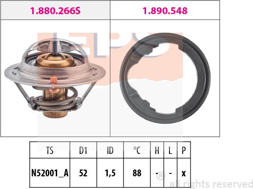 MDR EPS-1880 488 - Термостат, охолоджуюча рідина autozip.com.ua