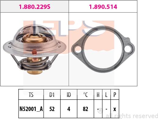 MDR EPS-1880 437 - Термостат, охолоджуюча рідина autozip.com.ua