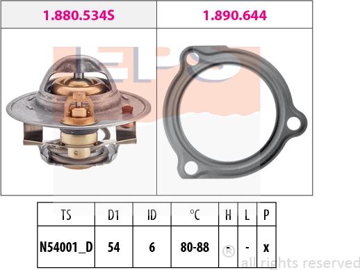 MDR EPS-1880 587 - Термостат, охолоджуюча рідина autozip.com.ua