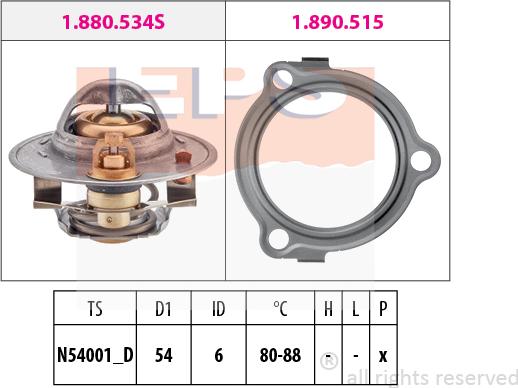 MDR EPS-1880 534 - Термостат, охолоджуюча рідина autozip.com.ua