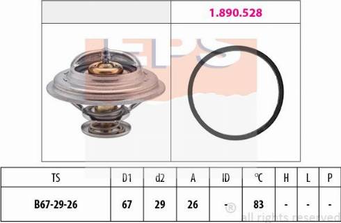 MDR EPS-1880 526 - Термостат, охолоджуюча рідина autozip.com.ua