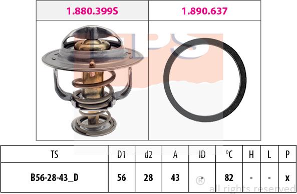 MDR EPS-1880 522 - Термостат, охолоджуюча рідина autozip.com.ua