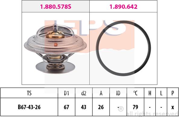 MDR EPS-1880 578 - Термостат, охолоджуюча рідина autozip.com.ua