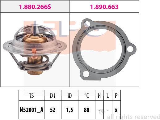 MDR EPS-1880 647 - Термостат, охолоджуюча рідина autozip.com.ua