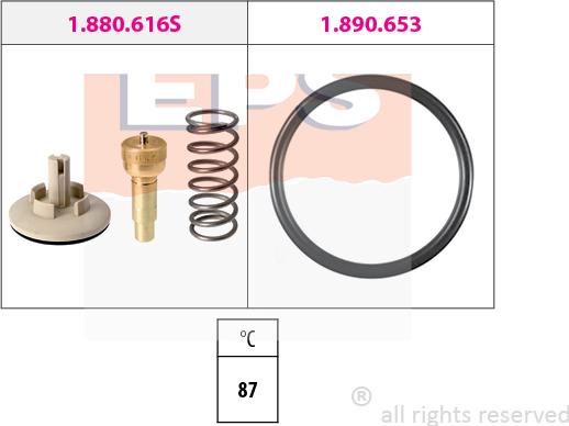 MDR EPS-1880 616 - Термостат, охолоджуюча рідина autozip.com.ua