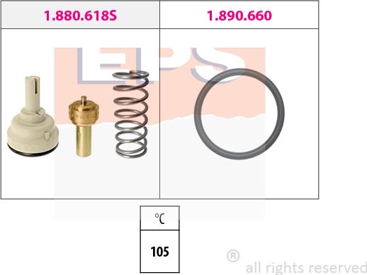 MDR EPS-1880 618 - Термостат, охолоджуюча рідина autozip.com.ua