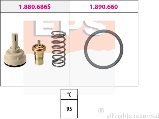 MDR EPS-1880 686 - Термостат, охолоджуюча рідина autozip.com.ua