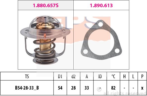 MDR EPS-1880 637 - Термостат, охолоджуюча рідина autozip.com.ua