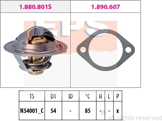 MDR EPS-1880 801 - Термостат, охолоджуюча рідина autozip.com.ua