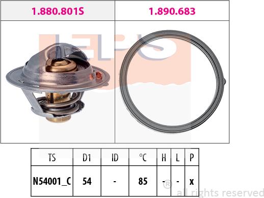 MDR EPS-1880 803 - Термостат, охолоджуюча рідина autozip.com.ua