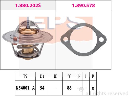 MDR EPS-1880 358 - Термостат, охолоджуюча рідина autozip.com.ua