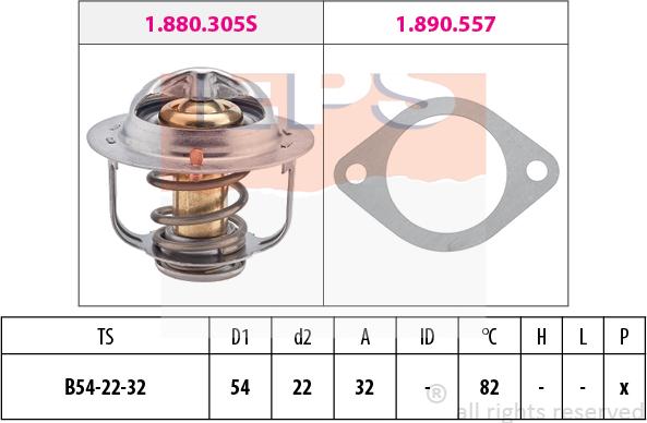 MDR EPS-1880 305 - Термостат, охолоджуюча рідина autozip.com.ua